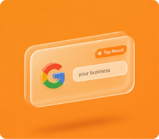 Business ranking as the top result in Google search